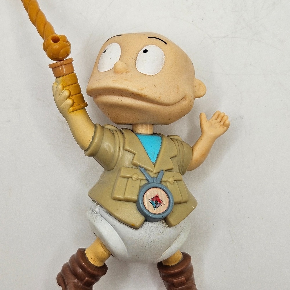 Vintage 1998 Rugrats Tommy Pickles Safari Burger King Kids Club Pull Toy - Picture 2 of 9